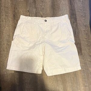 American Eagle Outfitters Cream Flat Front Shorts